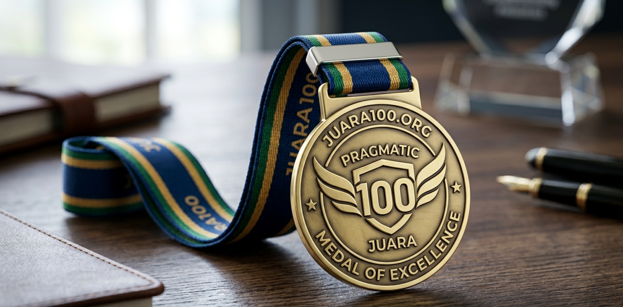 Digital reward interface showing pragmatic juara100.org medal system with unlocked achievement badges and progress levels