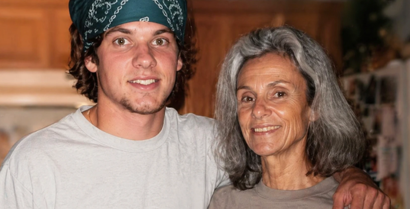 Gina Capitani, the supportive mother of comedian Theo Von, in a natural setting.