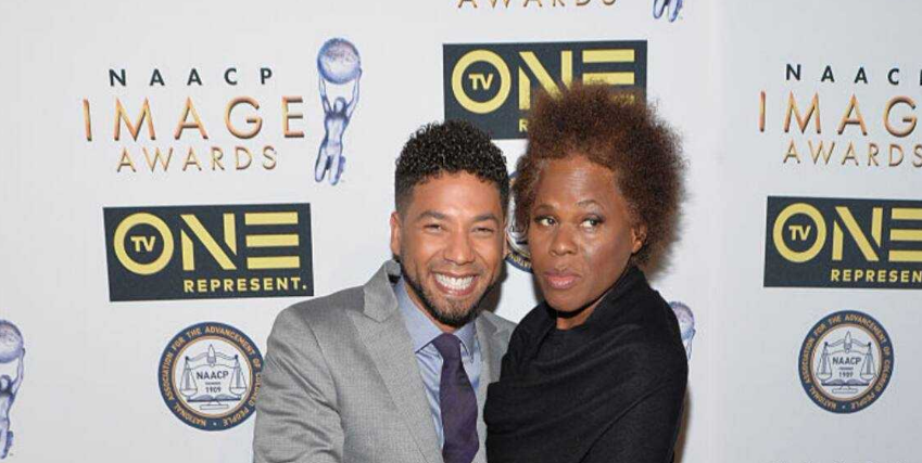 Janet Smollett with her family during an important family gathering