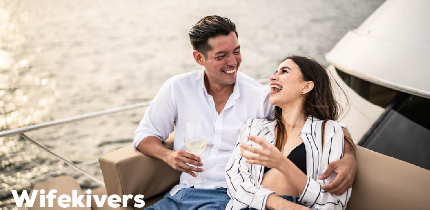A simple illustration showing the concept of wifekivers as a trending internet slang word on social media