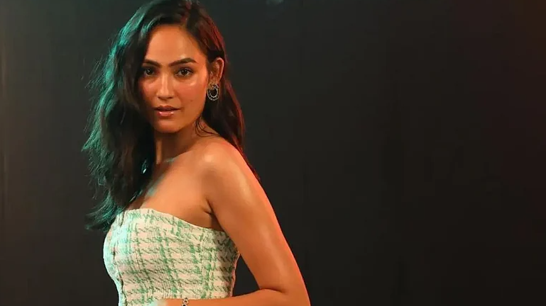 Monika Panwar posing elegantly, reflecting the graceful style of this celebrated indie icon.