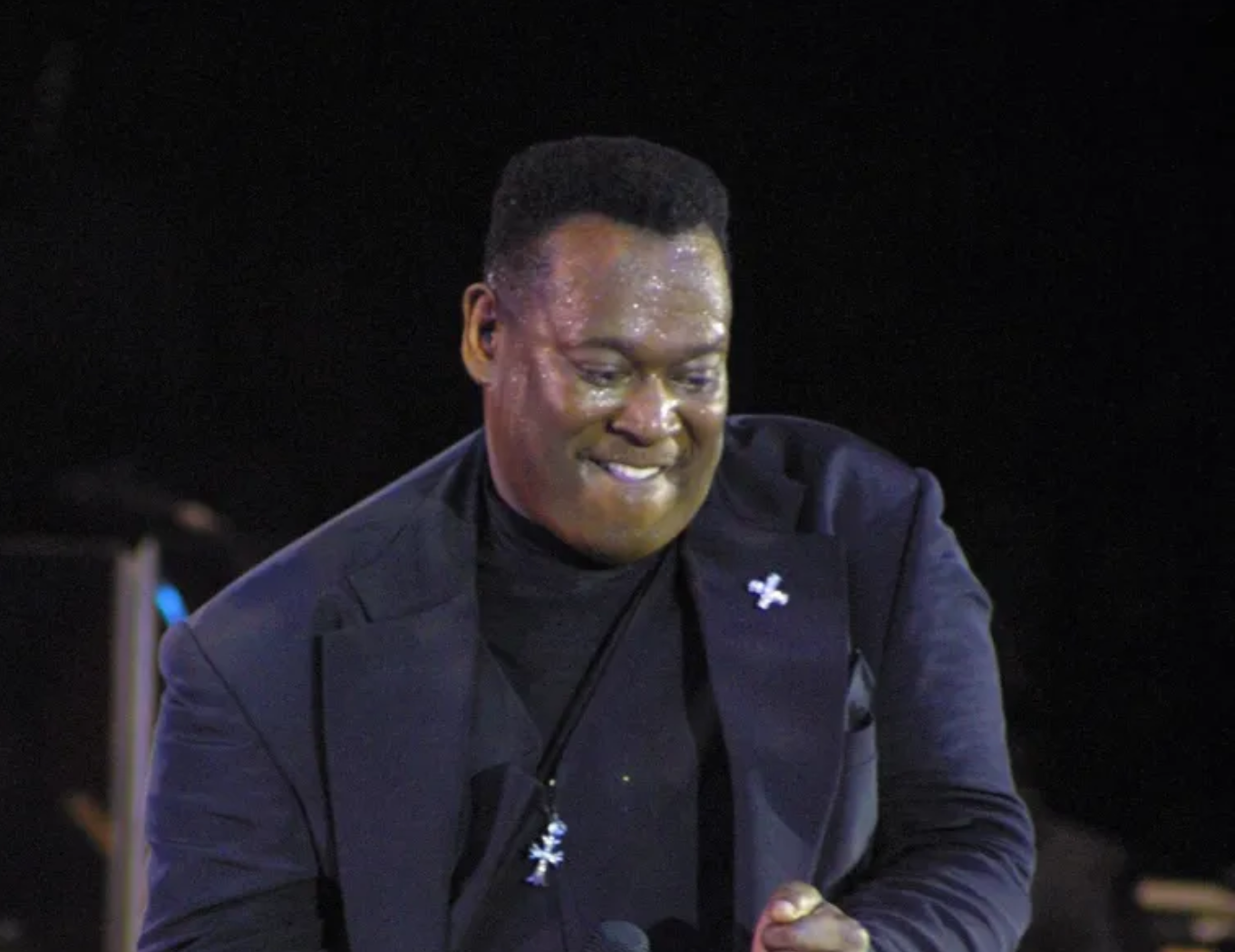 Charles Anthony Vandross with members of the Vandross family, highlighting his relationship with legendary singer Luther Vandross.