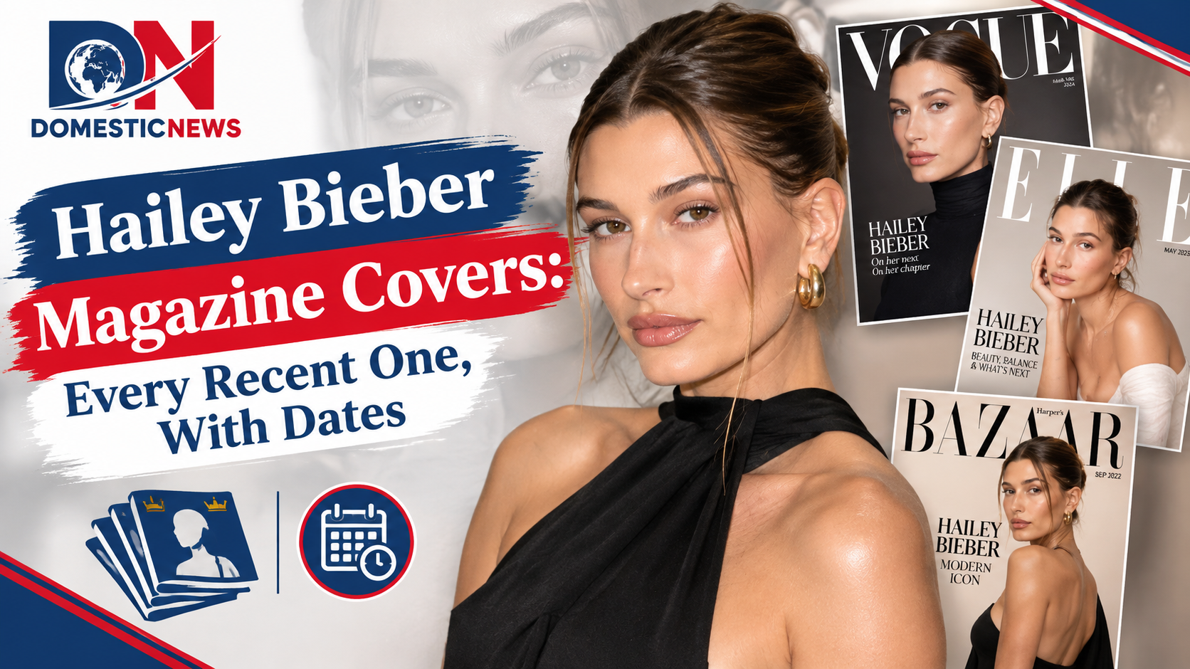 Every recent Hailey Bieber magazine cover and interview in one place: Interview, WSJ. Magazine, W Youth, ICE and more, with dates and what she talked about.