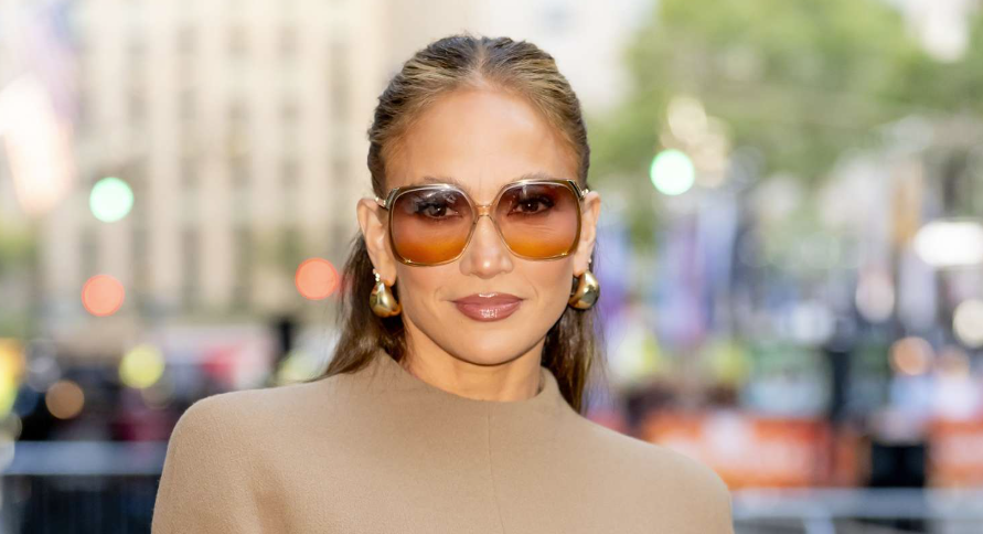 Jennifer Lopez performing live on stage during a concert