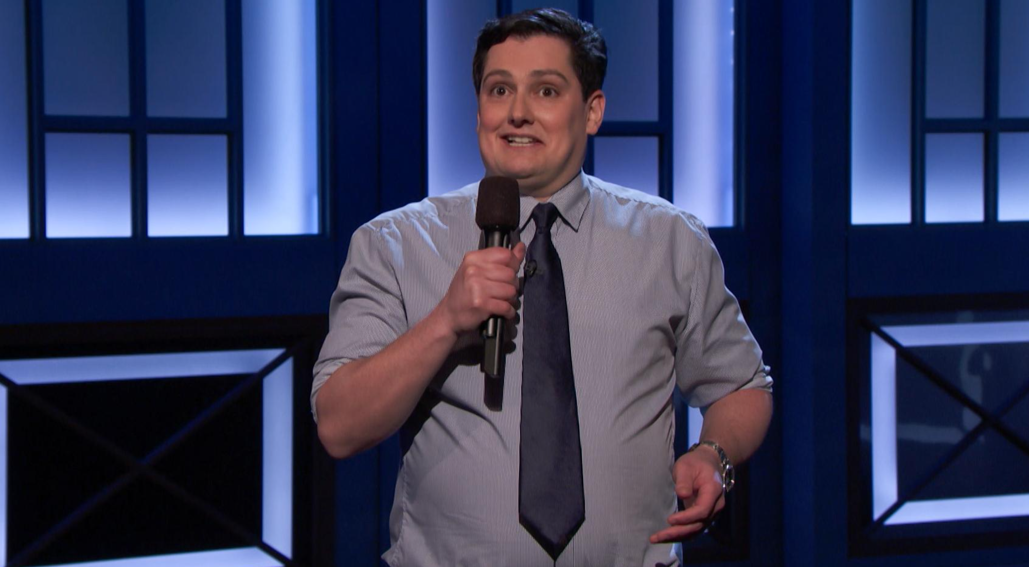American comedian Joe Machi during a public appearance, highlighting his television success, comedy career growth, and estimated Joe Machi net worth.