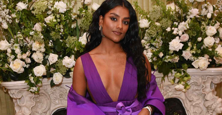 Simone Ashley attending a major event, celebrating her rise to global success as a leading woman in entertainment.