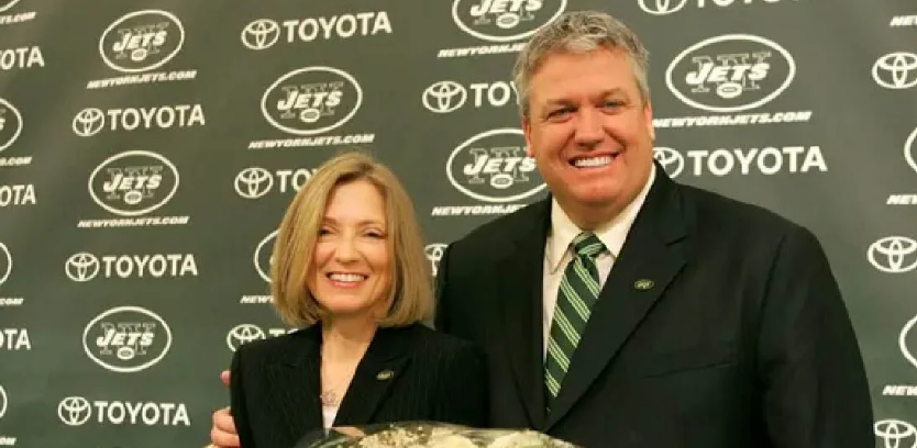 “Michelle Goeringer during public appearance with Rex Ryan”