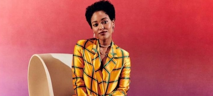Arsema Thomas posing confidently for a professional editorial portrait.