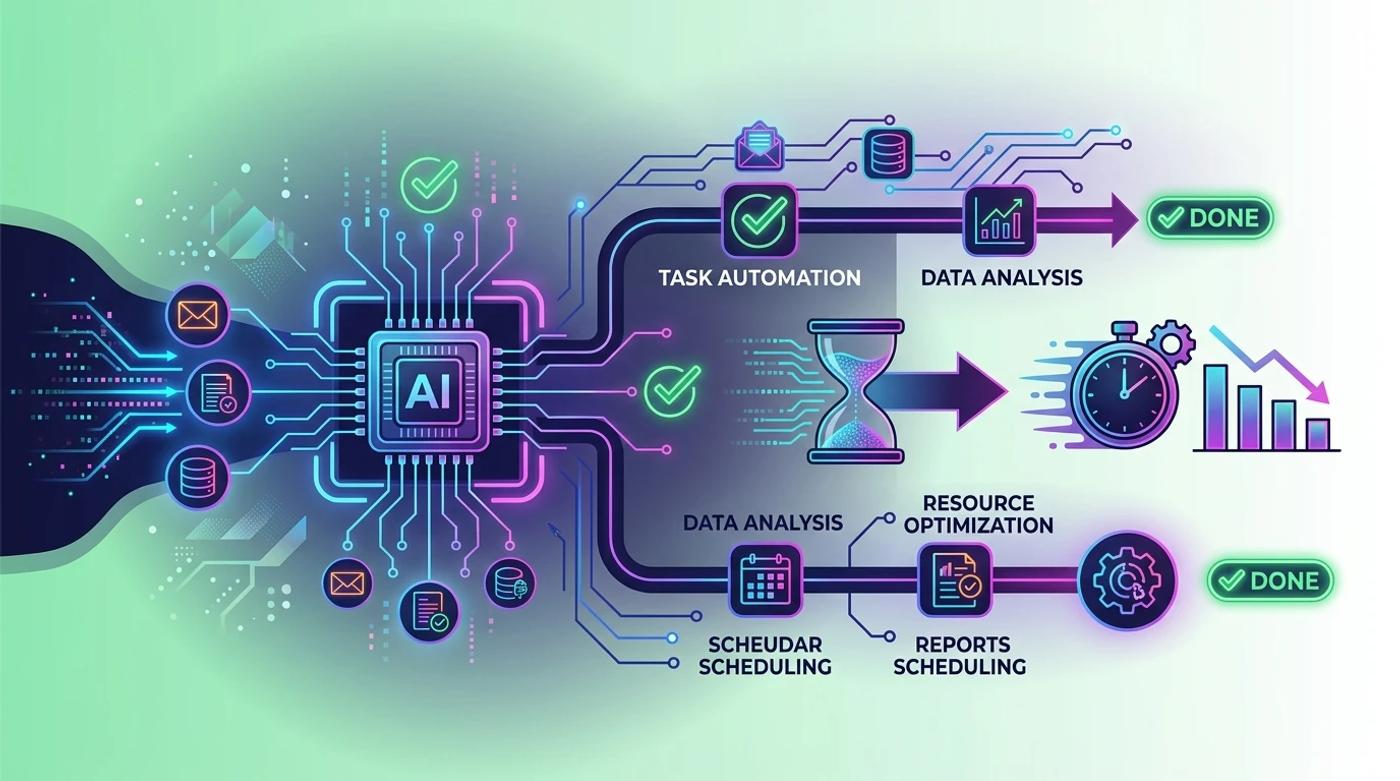 AI automation benefits for businesses showing automated workflow efficiency