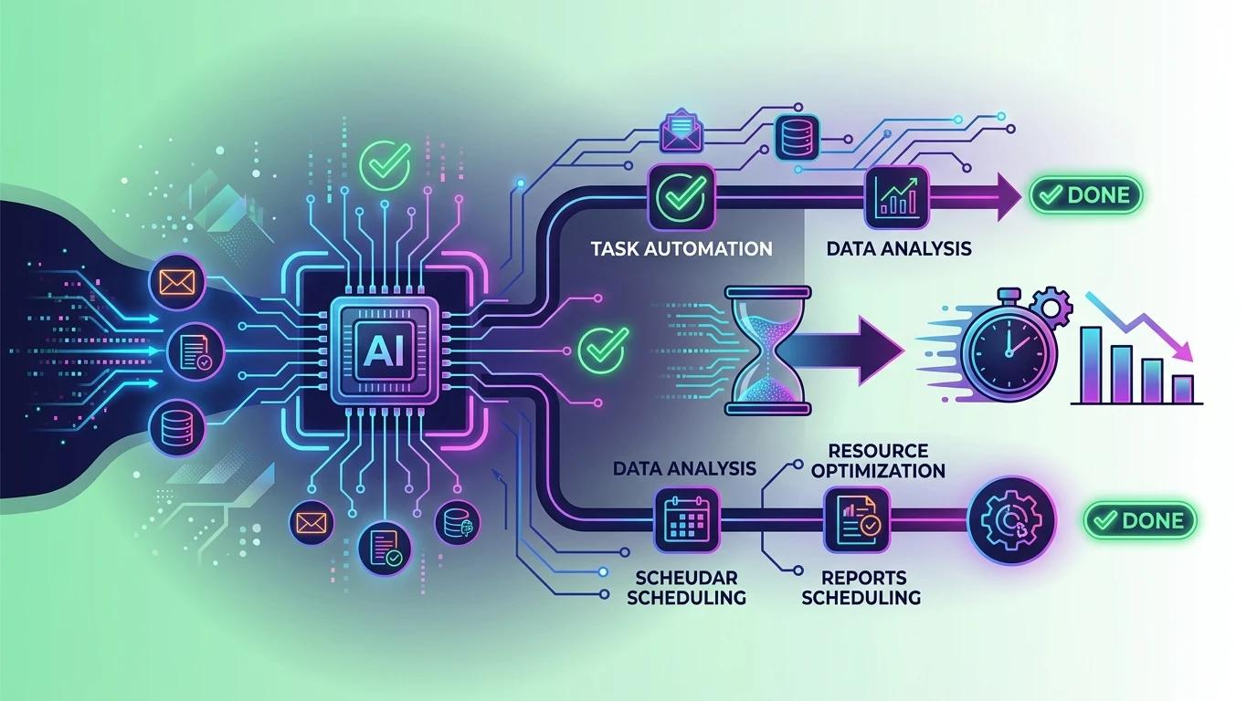 AI automation benefits for businesses showing automated workflow efficiency