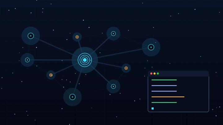 Laptop screen showing connected AI agent nodes, OpenDots free AI agent team setup on Windows
