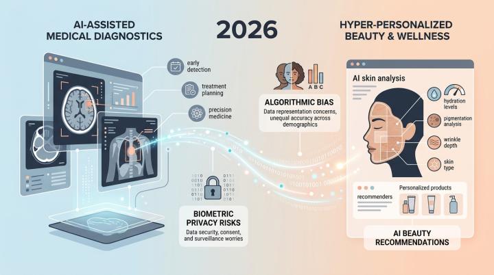 How AI is changing healthcare and personalized beauty in 2026 with shared diagnostics and skin analysis technology
