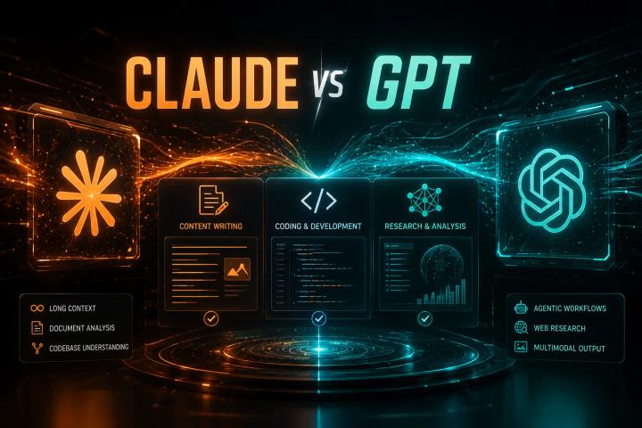 Claude vs ChatGPT 2026 head-to-head comparison across coding, writing, and research workflows