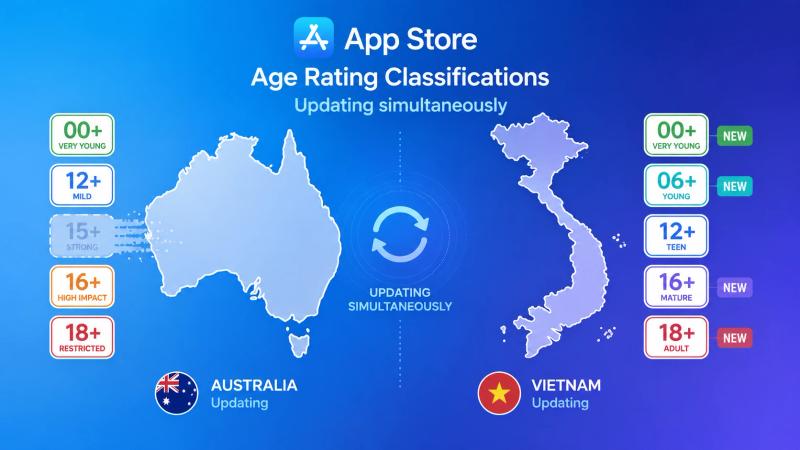 Apple updates App Store age ratings in Australia and Vietnam