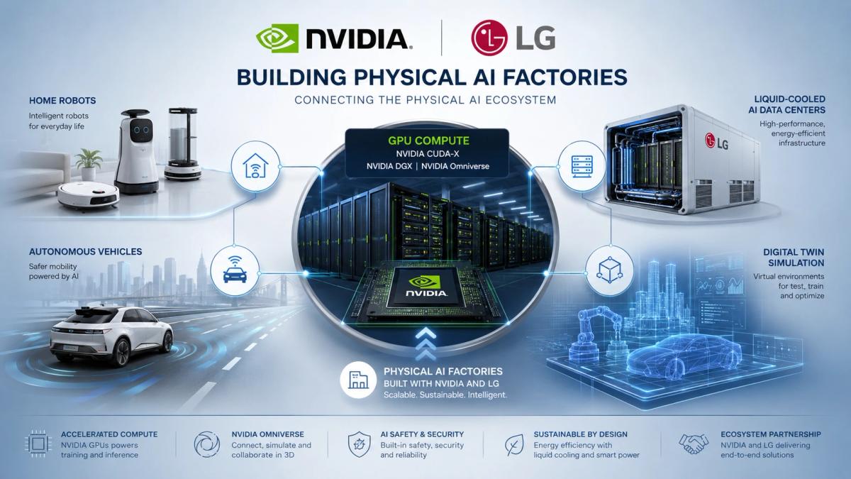 NVIDIA and LG Partner to Build Massive Physical AI Factories