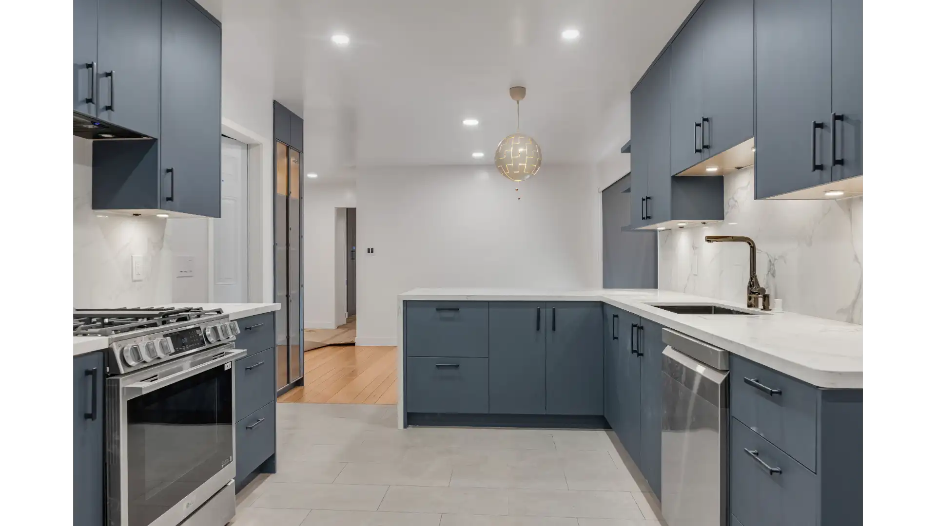Kitchen, cabinetry and countertop detail
