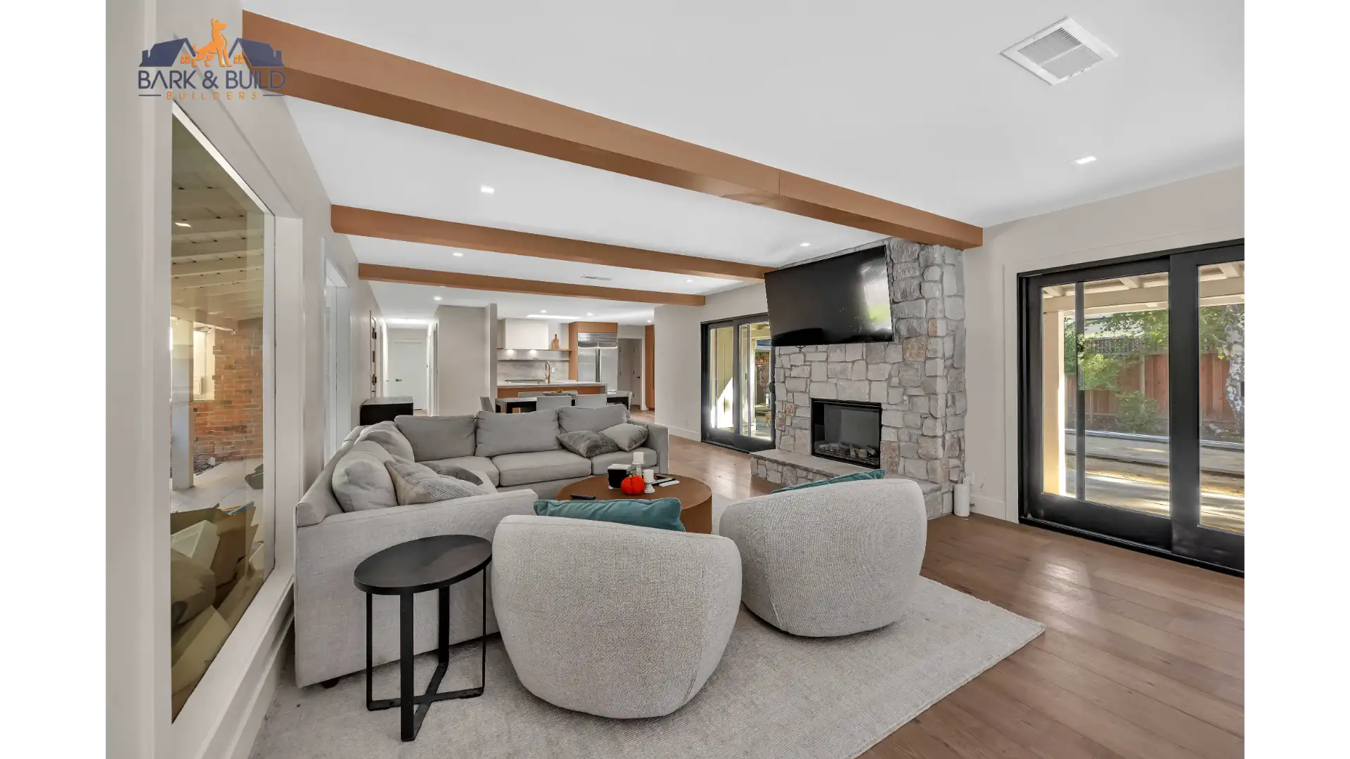 Completed Junior ADU — premium interior conversion with efficiency kitchen and independent entrance