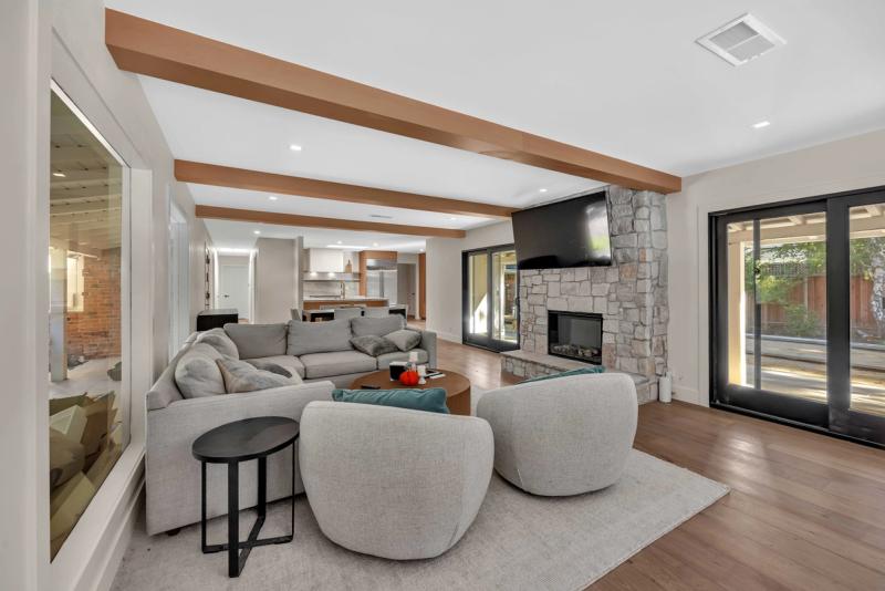 Interior, wide view of completed renovation