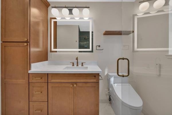 Lateral addition — new master suite with matched exterior