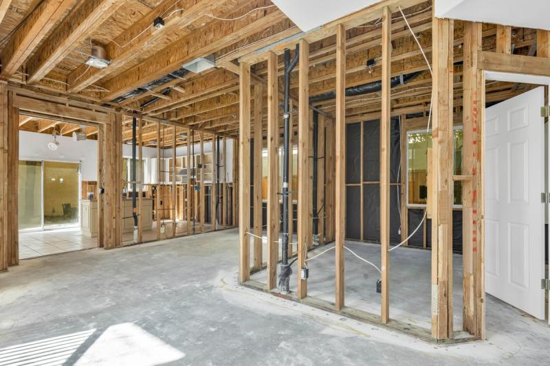 MEP infrastructure replacement — complete electrical and plumbing rough-in during whole-home renovation