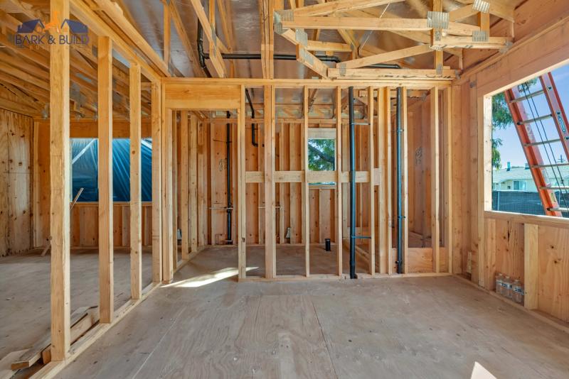 Bathroom structural repair — replacing rotted floor joists from water damage