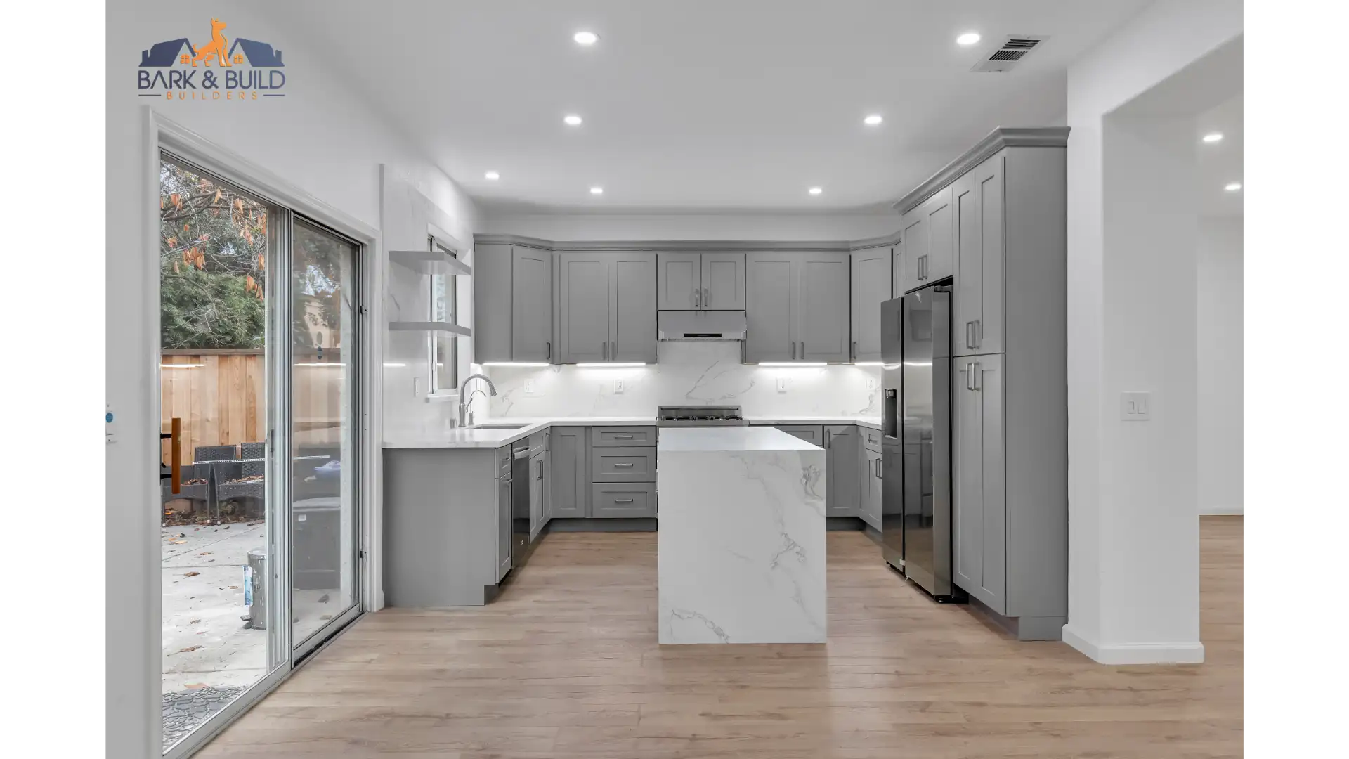Kitchen detail — premium stone and modern fixtures