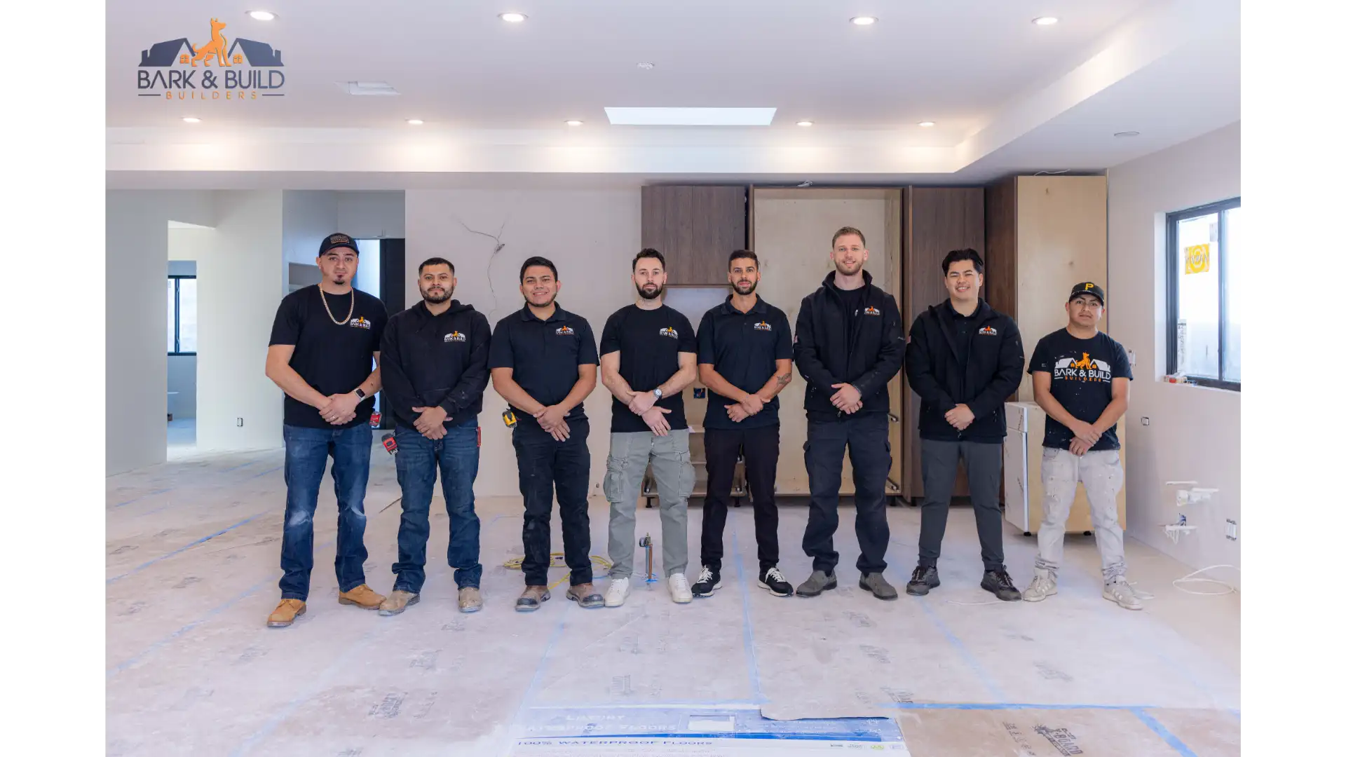 Bark and Build Builders crew — licensed outdoor living construction team