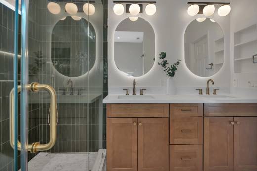 Bathroom remodel detail