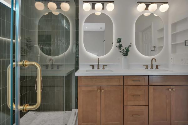 Bathroom remodel detail