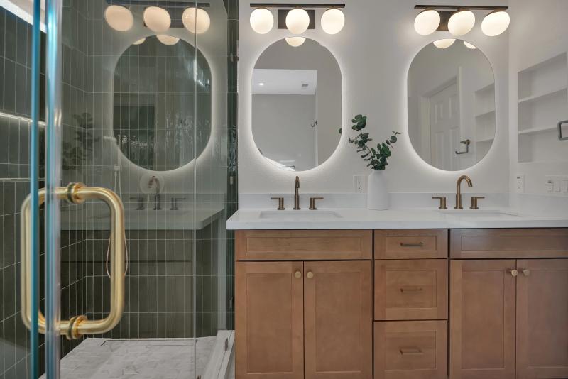 Bathroom remodel detail