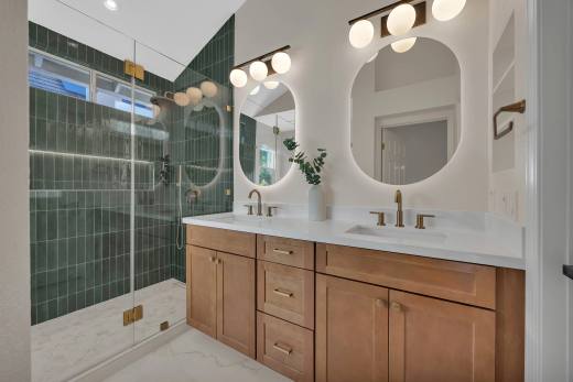 Bathroom remodel detail