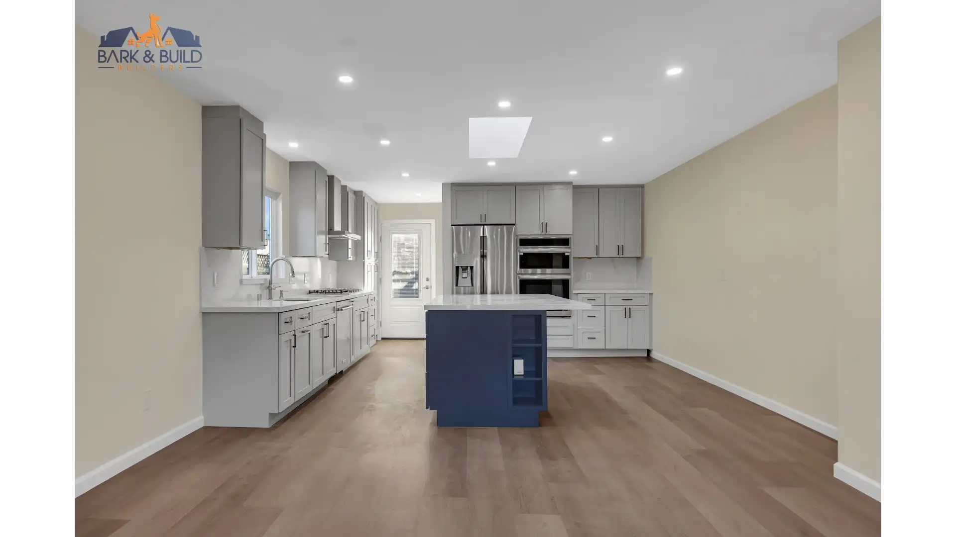 Custom kitchen design and space planning — open concept layout with 3D rendering in Redwood City