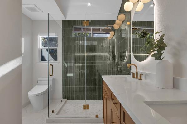 Completed room addition — expanded Peninsula home