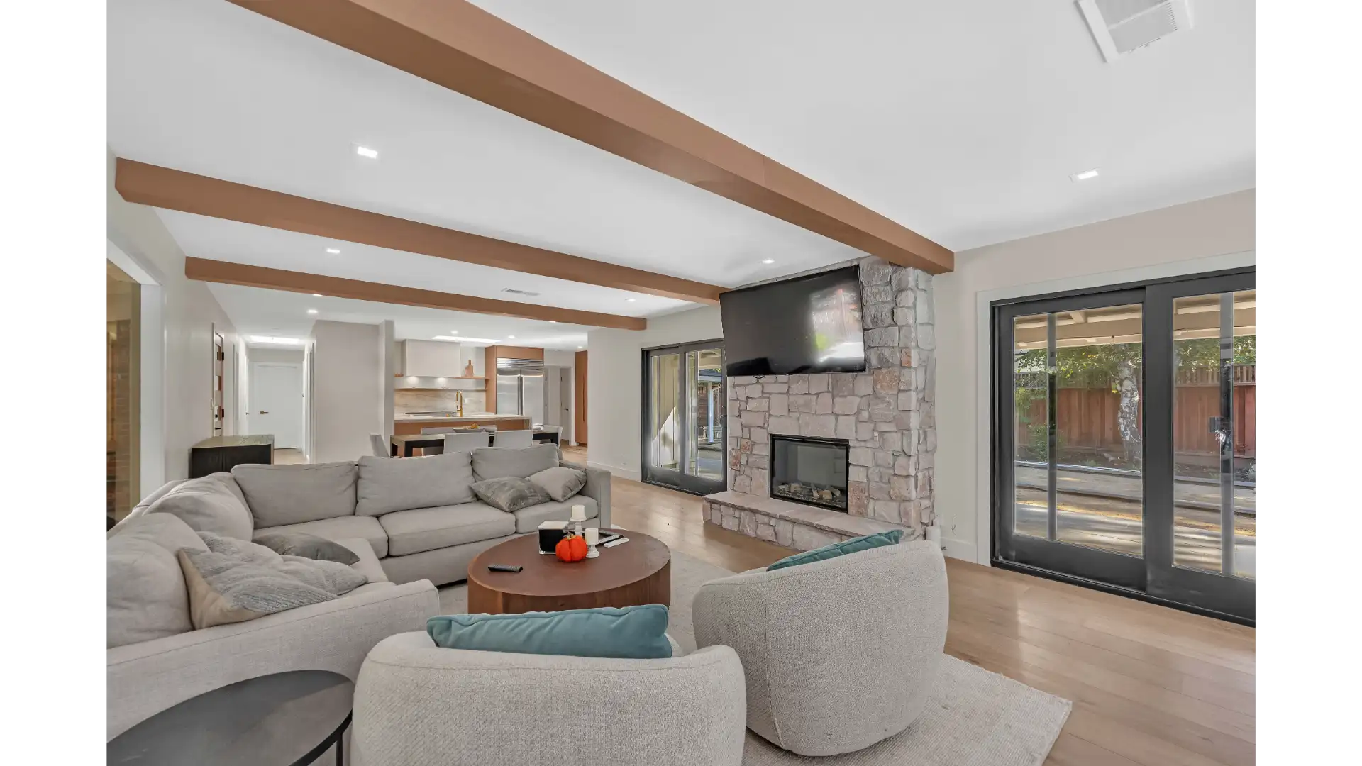 JADU conversion — compact living space with modern finishes