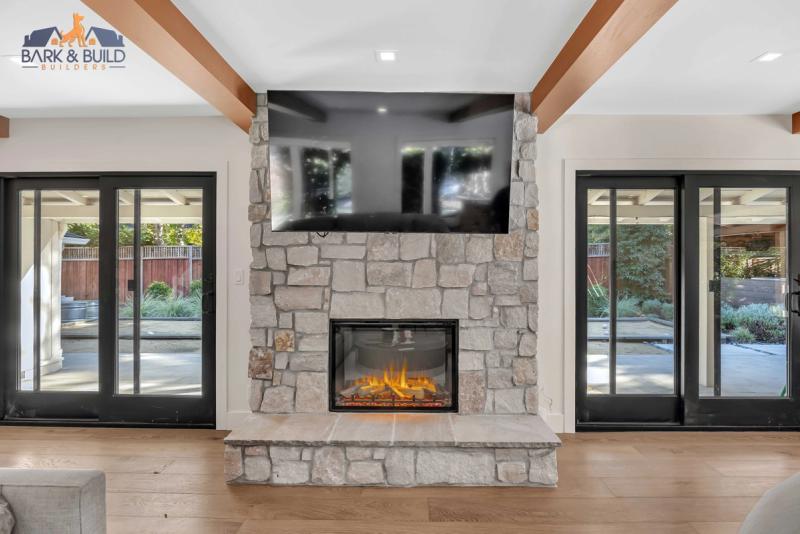 Detached ADU project — framing and foundation on Peninsula lot