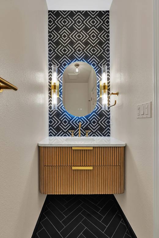 Bathroom remodel detail