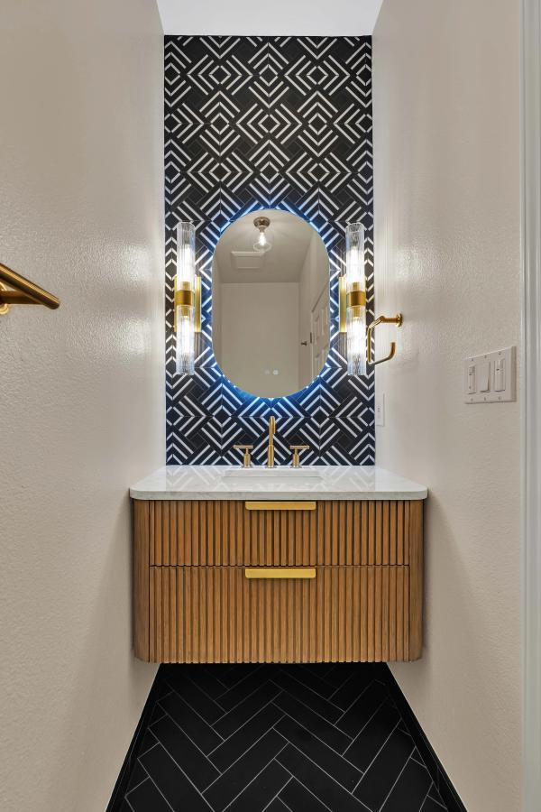 Bathroom remodel detail