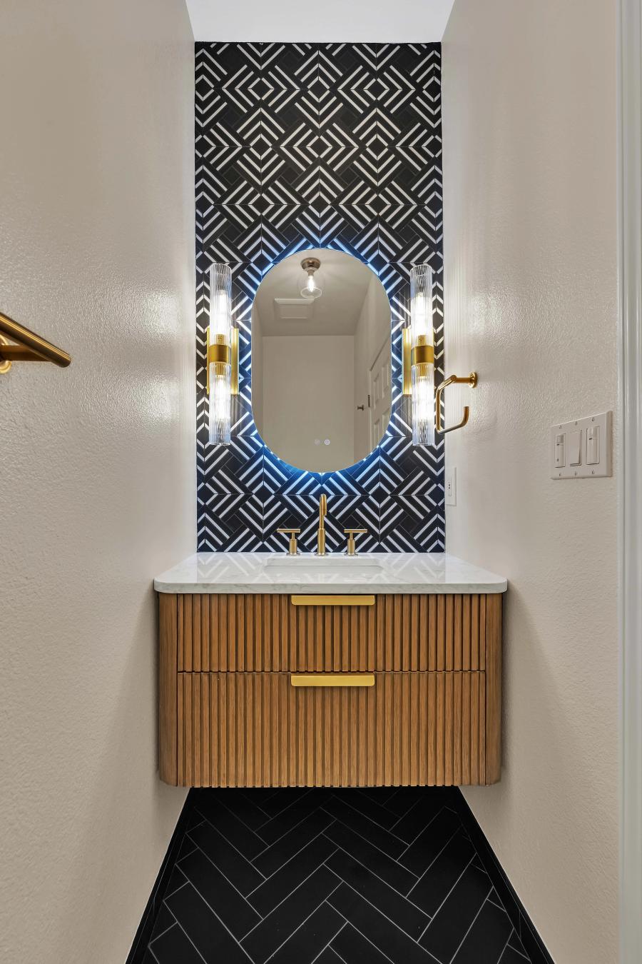 Bathroom remodel detail