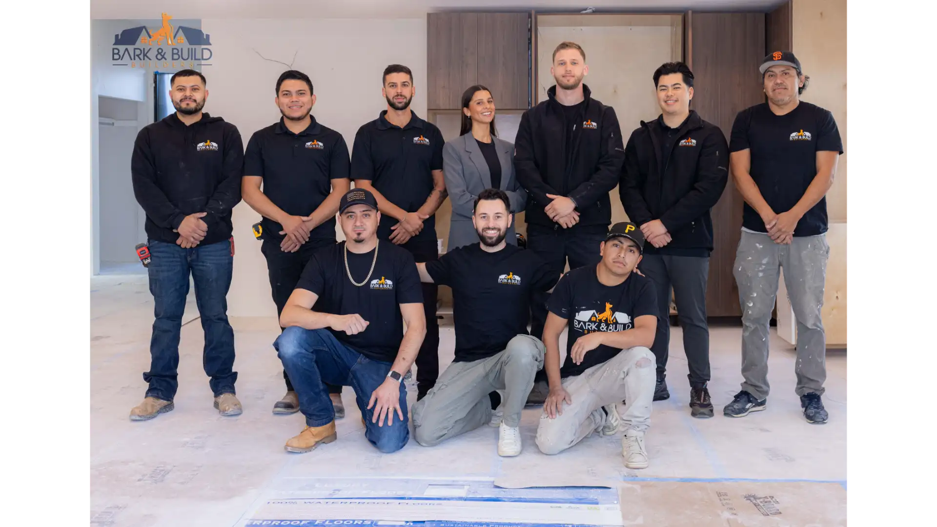 Bark and Build Builders crew — licensed kitchen remodeling team