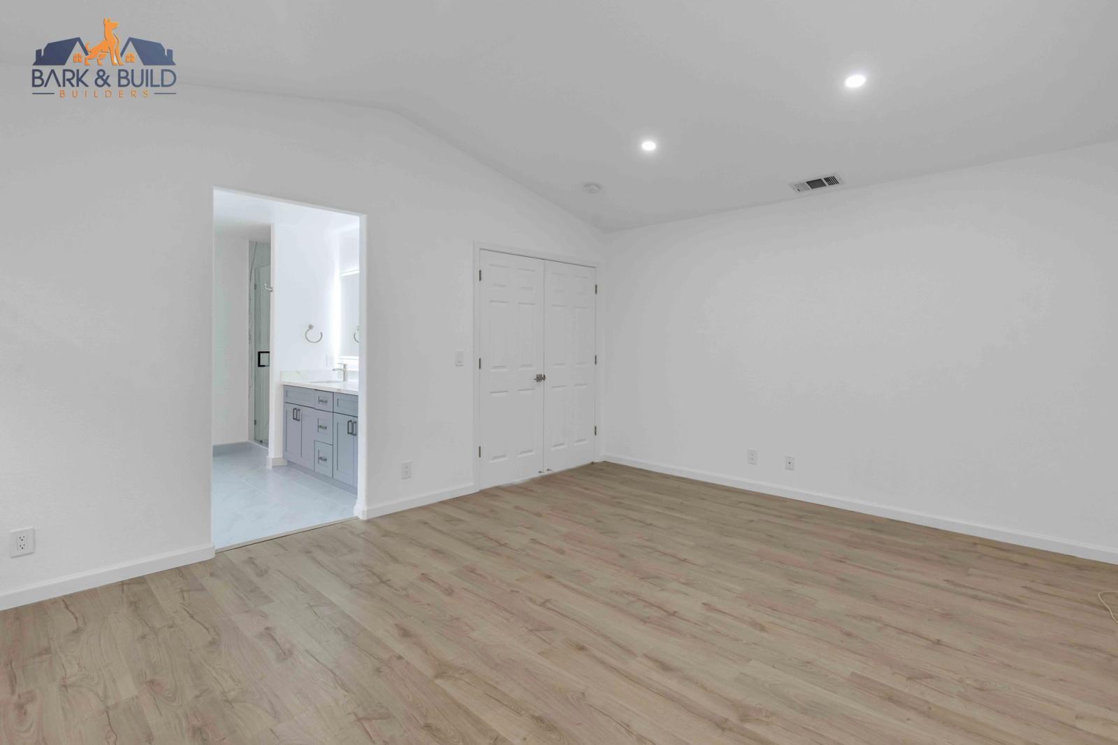 Completed room addition — expanded Peninsula home with seamless architectural integration