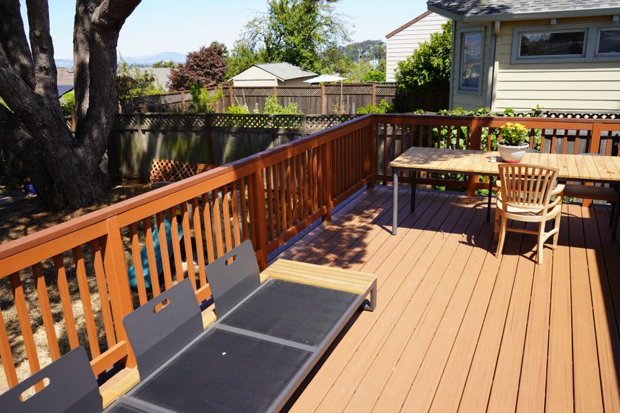 TREX deck wide view — Redwood City