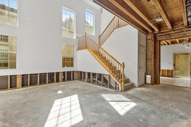 Plumbing rough-in — replacing galvanized pipes with PEX-A tubing during bathroom remodel