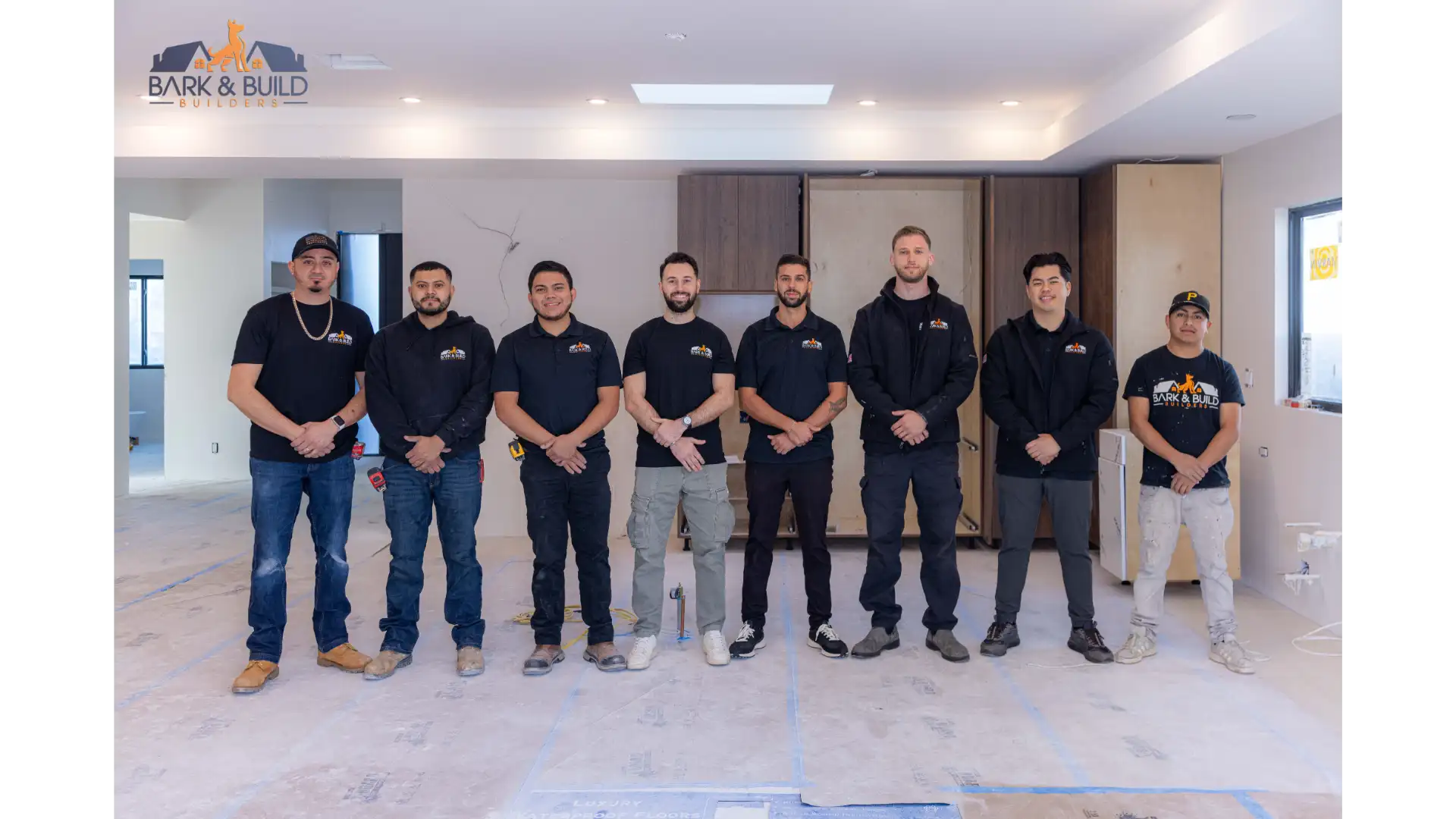Bark and Build Builders crew — licensed bathroom remodeling team