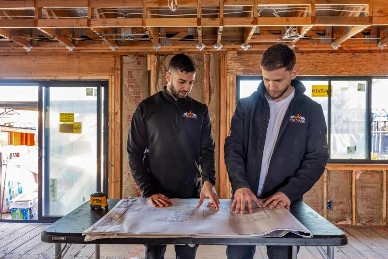 Fremont new construction during build