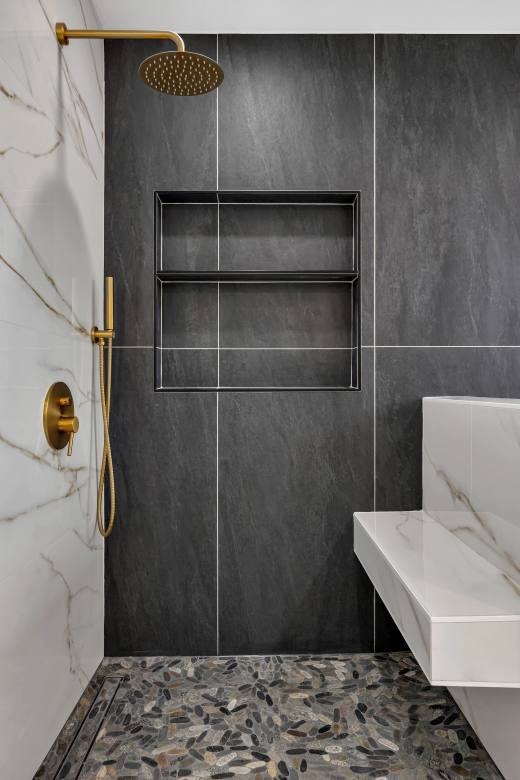 Master bathroom remodel detail