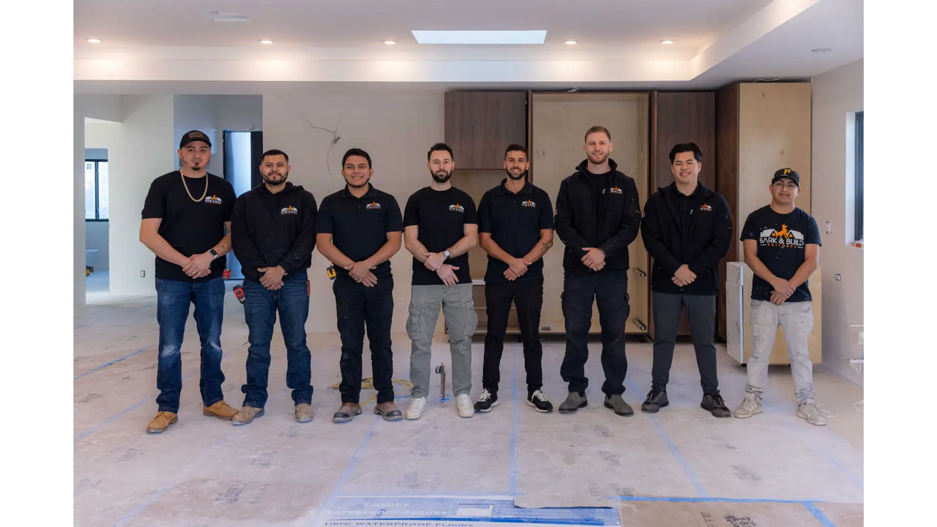 Bark and Build Builders crew — whole-home renovation team on site