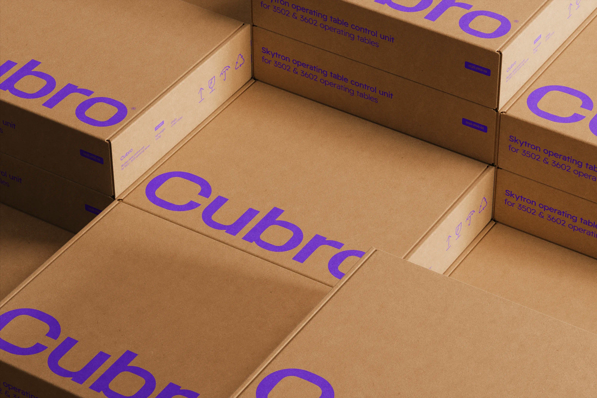 The Cubro logo emblazoned on product boxes.
