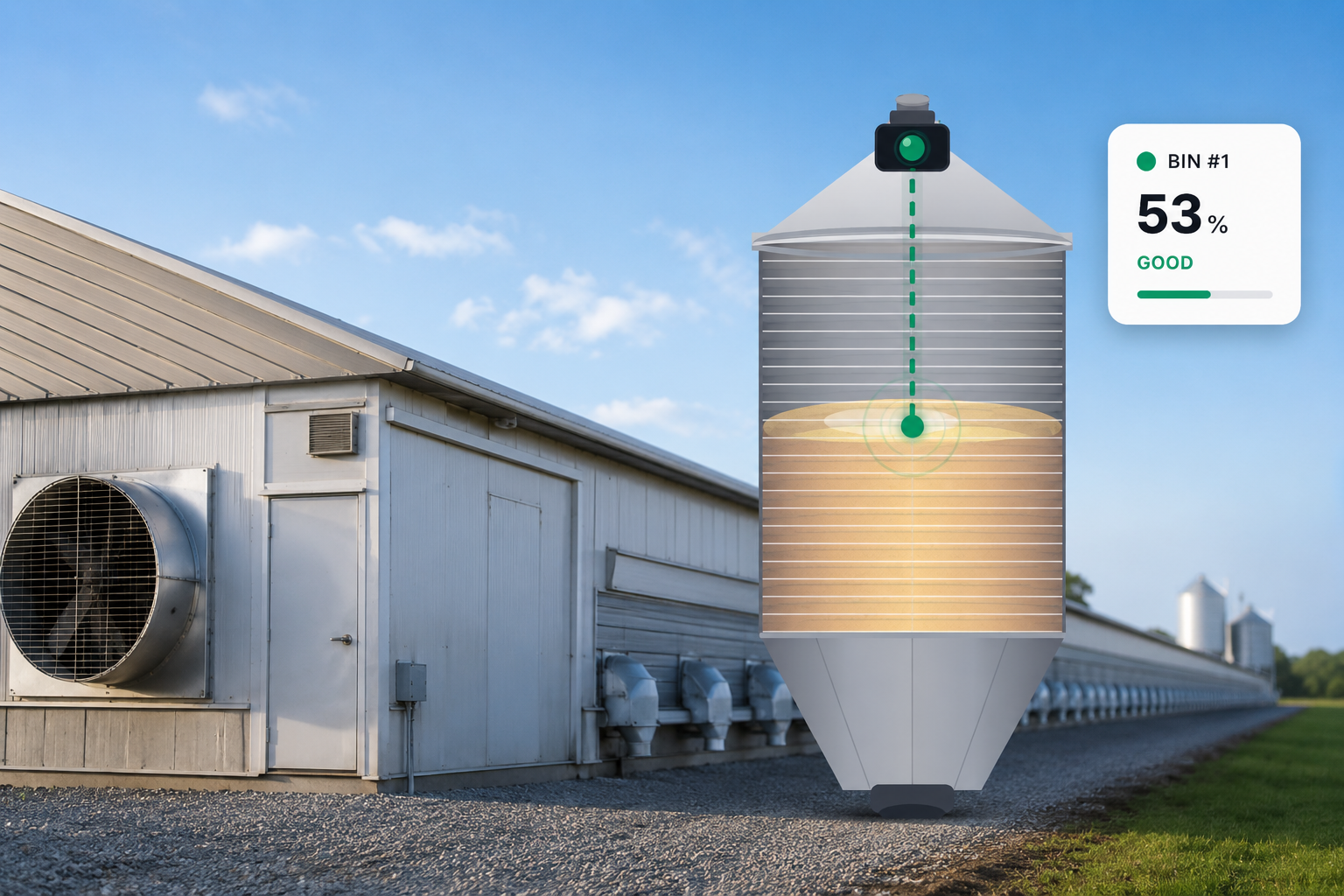 feed bin monitoring
