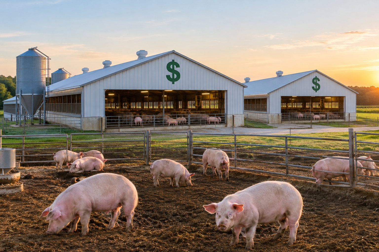 How Much a Swine Farm Can Lose Before an Alarm Goes Off