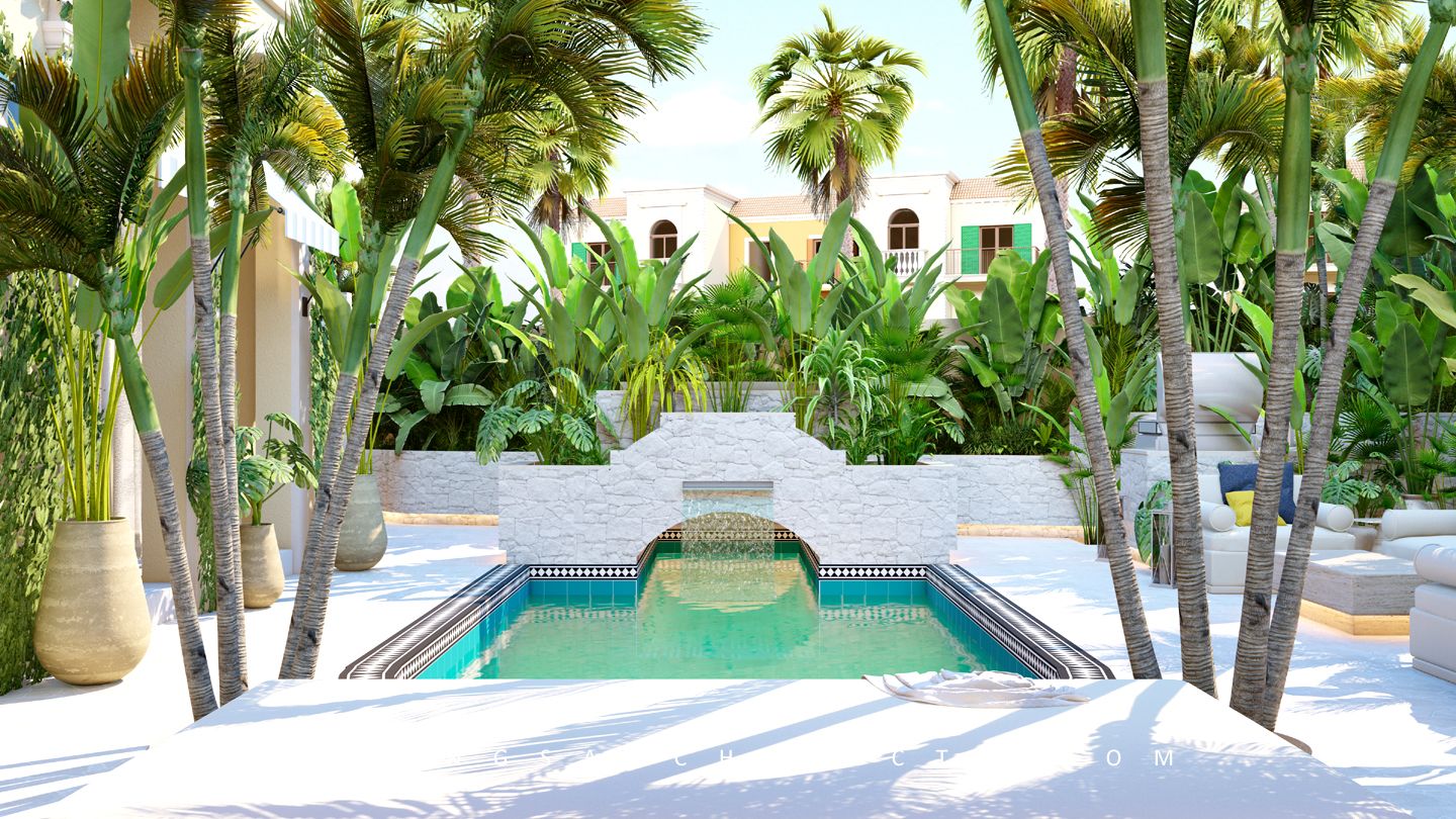 Sur La Mer - Guatemalan Inspired Landscape Design and Build - Dubai - UAE